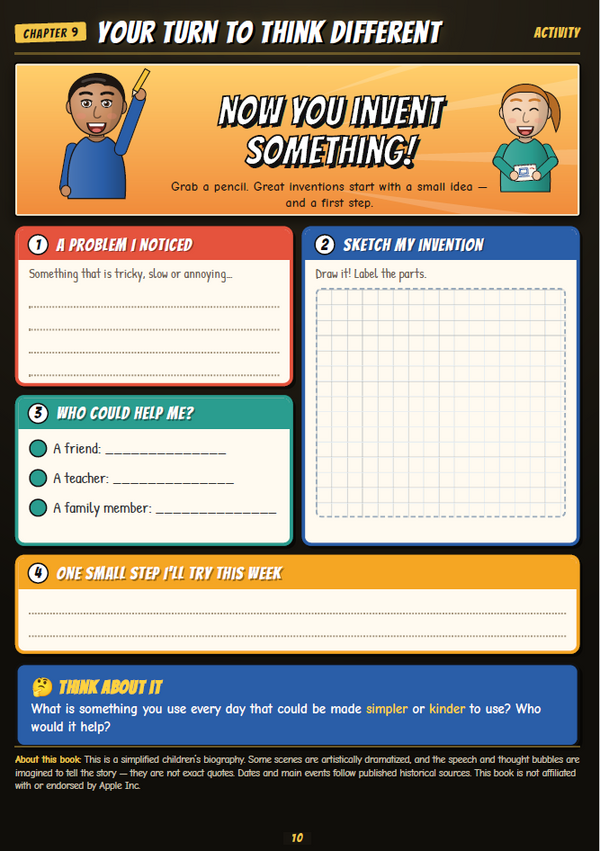 Bonus book activity page